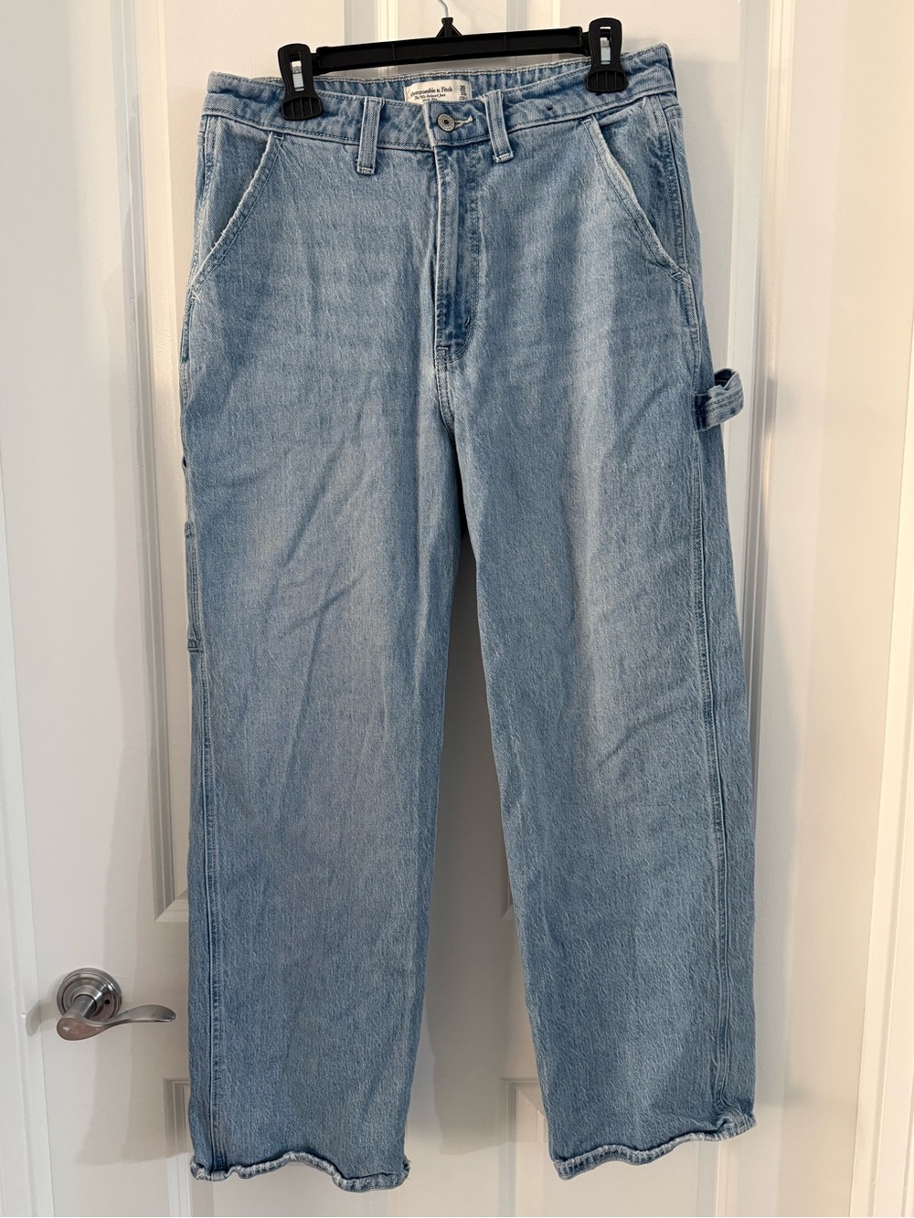 Abercrombie & Fitch Carpenter 90s Relaxed High Rise Jeans Curve Love 30